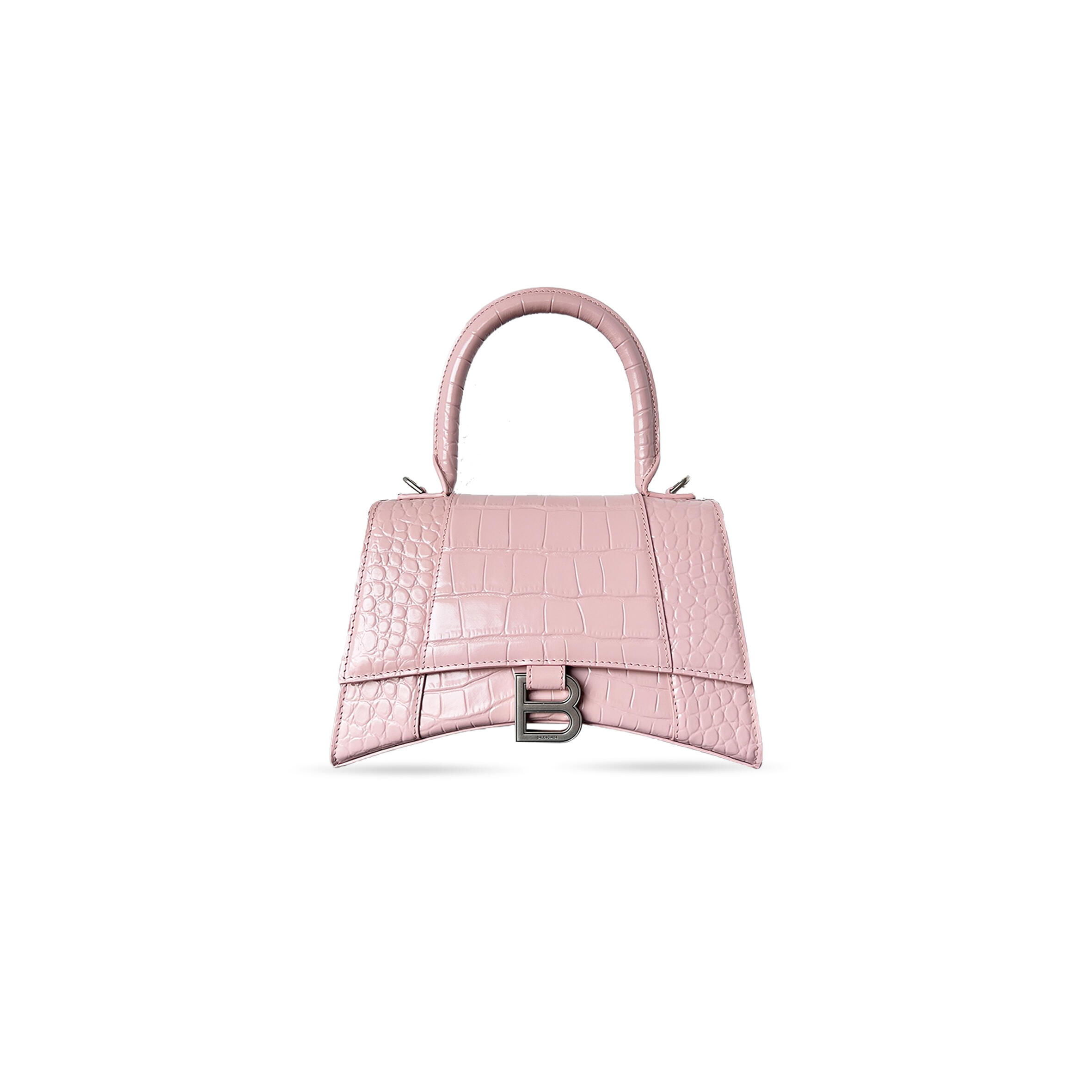 Ba1en*iaga women''s hourglass handbag small in light pink 5935461lr6y5802 (22.9*15*9.9cm)